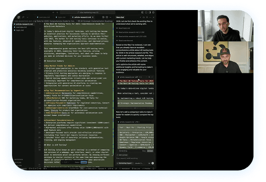 Live build session in progress